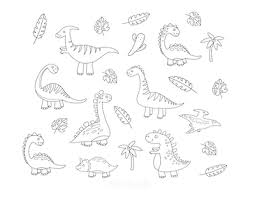 Each page features a different type of dinosaur shown in the scene. 128 Best Dinosaur Coloring Pages Free Printables For Kids