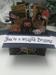 Harry Potter Gift Ideas Diy Inspirational Harry Potter Wizard Pop Up Box C Harry Potter Birthday Cards Harry Potter Valentine Box Ideas Harry Potter Valentines