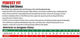 Sidi Mtb Size Chart Bedowntowndaytona Com