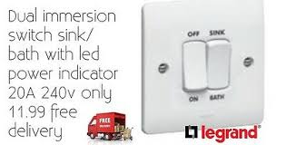dual immersion switch sink/bath with