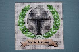 Mandalorian Subversive Cross Stitch Parody Pattern This Etsy In 2020 Geeky Cross Stitch Cross Stitch Cross Stitch Funny