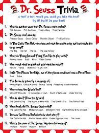 Underneath the whimsical language of dr. Dr Seuss Trivia Perfect For Baby Showers Bridal Showers Or Classrooms For Dr Seuss Week Dr Seuss Activities Dr Seuss Classroom Dr Seuss Day