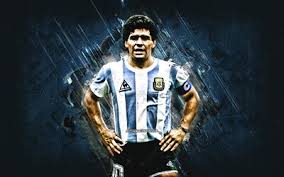 Presentación de diego en barcelona, verano. Download Wallpapers Diego Maradona Argentina National Football Team Argentine Football Player Blue Stone Background Argentina Football For Desktop Free Pictures For Desktop Free