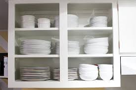 They serve well for reinforcing an existing design style and adding a little flair to your kitchen. Love This Open Shelving Looks It Was Created By Just Removing The Existing Cabinet Doors And Patching The Holes Sarah Hearts