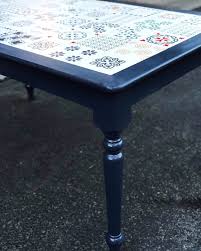 Scapinelli often combined ceramics and wood, and this table is among the most. How To Paint A Dated Tile Table All Things Thrifty
