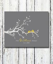 Bird On Tree Branch Personalized Custom Love Bird Family Tree By Wordsworkprints 20 00 Family Tree Branches Family Art House Warming Gifts