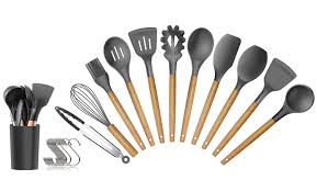Finedine stainless steel kitchen utensil set 14. Up To 62 Off On Silicone Cooking Utensils Kit Groupon Goods
