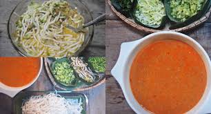 Terdapat dua jenis kuah laksa yang berbeza iaitu laksa kuih putih dan juga kuah merah. Laksa Terengganu Resepi