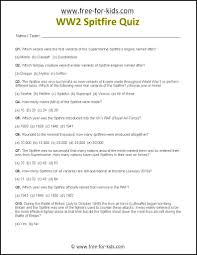 Download printable 1950s trivia questions and answers updated. World War Two Aeroplane Quiz Sheets Www Free For Kids Com