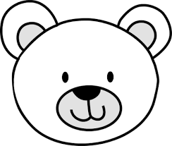 Polar Bear Clip Art Black And White Free Clipart 2 Bear Face Drawing Teddy Bear Outline Teddy Bear Drawing