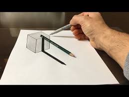 3d Wurfel Mit Bleistift Illusion Zeichnen Youtube Illusionen Wurfel 3d Zeichnungen