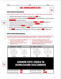 Use your understanding of chemical bonds to determine whether each of the chemical formulas that are listed are ionic or covalent. Quiz Drawing Ionic And Covalent Bond Diagrams 3 Quiz Set Tpt