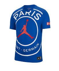 Le logo psg actuel présente un peu neutre et agréable pour l'ombre à paupières, qui n'est ni trop clair ni trop sombre. Jordan X Psg Logo T Shirt Blau F480 Sport 1a
