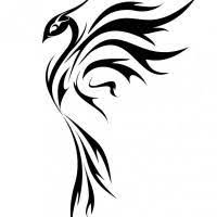 Doms ( zoom ultimate dark ) pencil subscribe to my channel to get more drawing videos. Elegant Girly Black Ink Phoenix Bird In Profile Tattoo Design Tattooimages Biz