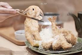 Miku Katsu It Looks So Yummy Right Do You Wanna Try Some Mikusama Mujisamamenu Katsu Tonkatsu Hollandlop Bunny Rabbit Mikuu Sama Yummy Tonkatsu Food