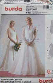 Burda Wedding Dress Pattern 8967 Wedding Dresses Wedding Dress Patterns Vintage Style Wedding Dresses