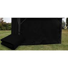 Find exclusive treasures for every room. F Corriveau International Side Curtains For Gazebo Polyester 10 Ft X 12 Ft Black B101219 Cur 271 Rona