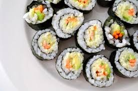 Vegetable Sushi With Wasabi Mayonnaise Sweetest Kitchen Recipe California Roll Sushi Salmon Sushi Rolls Salmon Sushi Roll Recipes