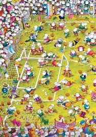 Jigsaw puzzles can be a fantastic way to keep the mind agile, and are a great hobby to take up both independently or as fun for all of the family. Puzzle Futbol Mordillo Ref 0000029091 Hallmark Greeting Cards Puzzle Art Where S Waldo Pictures