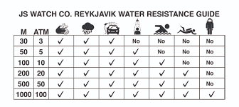 Js Watch Company Reykjavik Water Resistance Guide