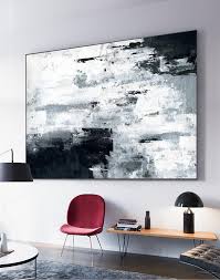✔️ all of our canvas wall art is carefully packaged, and then quickly delivered to you at your home or business. Large Original Abstract Paintinggrey White Paintingblack Etsy In 2021 Abstract Painting Abstract Wall Painting Black And White Wall Art