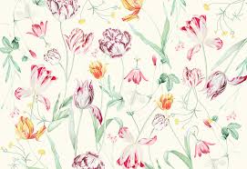 See more ideas about wallpaper, pattern wallpaper, camo wallpaper. Tulip Flowers Wallpaper Floral Wallcoverings Wallpapered