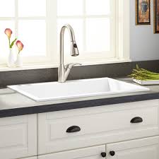 The black countertop is the end, yet the end likewise. 30 Holcomb Drop In Granite Composite Sink Cloud White