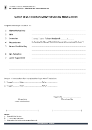 Misalnya surat pernyataan hutang, surat pernyataan kesanggupan, surat pernyataan belum menikah dan lain sebagainya. Https Fh Uii Ac Id Wp Content Uploads 2019 08 Surat Pernyataan Menyelesaikan Tgs Akhir Pdf