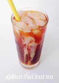 A Favorite At Thai Restaurants This Spiked Thai Iced Tea Is An Alcoholic Version That S Sweet And Silky With A Subtle Hint Tea Recipes Yummy Drinks Iced Tea