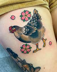 A Fun Last Minute Cancellation Filler This Morning Done At Thegrandillusiontattoo Chickentattoo Melbournetattoo C Chicken Tattoo Bug Tattoo Hen Tattoo