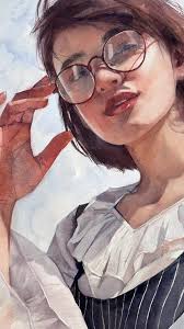 Watch this stunning watercolor portrait come to life, layer by delicate  layer, in the hands of the incredibly talented @anna.m.bucciarelli . From  the first light washes to the final fine details, every