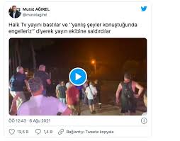 Halk tv yayını bastılar ve ''yanlış şeyler konuştuğunda engelleriz'' diyerek yayın ekibine saldırdılar pic.twitter.com/jrkmtsldwe. Wotofty2equrjm