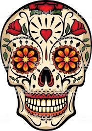 Vector Illustration Of An Ornately Decorated Day Of The Dead Sugar Illustrazione Teschio Tatuaggi Teschio Messicano Teschi Messicani