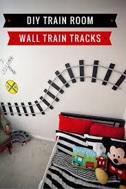 Train Room Diy Wall Train Tracks Baby Making Machine Train Room Boys Room Diy Boys Train Room