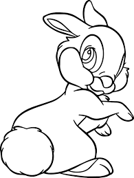Thumper Rabbit Coloring Pages Copy Best Cartoon Coloring Pages Disney Coloring Pages Farm Animal Coloring Pages