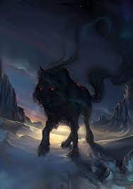 Shadow Wolf Arte Dei Lupi Licantropo Lupo Anime