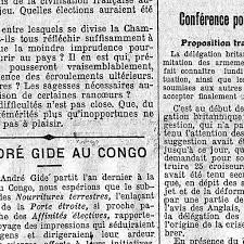 Avec les voix de : 1927 Voyage Au Congo D Andre Gide Retronews Le Site De Presse De La Bnf