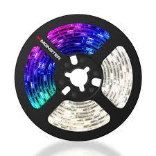 Monster 6 5 Ft Multi Color Multi White Led Light Strip Remote Control Included Easy Diy Usb 5v Perfect For Indoor Use Bedroom Kitchen Walmart Com Walmart Com