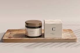 Download Free Psd Amber Glass Cosmetic Jar And Box Mockup