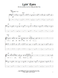Piano tutorial with sheet music, fingering and letter notes. Eagles Lyin Eyes Sheet Music Notes Chords Piano Vocal Guitar Right Hand Melody Download Rock 33495 Pdf