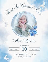 Editable Memorial Background Template, in Loving Memory File, Rest in  Peace, Wake and Funeral Arrangement Information, Digital File