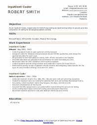 Cpc®—answer key aapc believes it is important in train. Inpatient Coder Resume Samples Qwikresume
