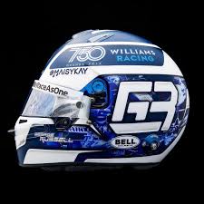 Formula model shop supplies f1 models, f1 teamwear and f1 artwork featuring f1 drivers and teams both past and present. George Russell S Helmet For Williams 750th Grand Prix Album On Imgur