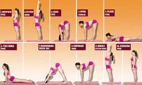 List of yoga poses for weight loss Lose Weight With Yoga In 10 Steps To A Trim Tum Daily Mail Online