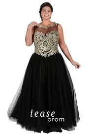Black And Gold Evening Gown Plus Size Sydney S Closet Tease Prom Dress Te1720 Black And Gold Size 26 Prom Dress Trends Plus Size Prom Dresses Prom Dresses With Pockets