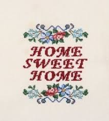 Cross stitch antique style samplers: The Posy Collection Home Sweet Home Cross Stitch Kit 123stitch