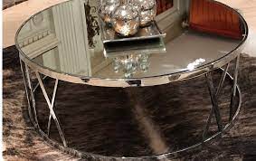 This mirrored coffee table is an authentic piece of art that must be in any modern living room. Round Mirror Finish Coffee Table Luxury Antonovich Home Ka Furniture