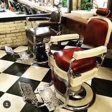 2 Koken Barber Chairs That We Restored For Bida Hairdressers In Melbourne Austrailia Barber Chair Vintage Classic Barber Shop Barber Chair