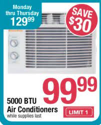 Save $9.70 (5%) sale $184.29. 5000 Btu Air Conditioner For At Shaw S How To Shop For Free With Kathy Spencer