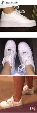 White Nike Air Force 1s Women S Barely Used 6 5 Youth American Fits Like A Women S Size 8 8 5 Uk Size 6 Eur Size 39 2 White Nikes Nike Air Force 1s Sneakers